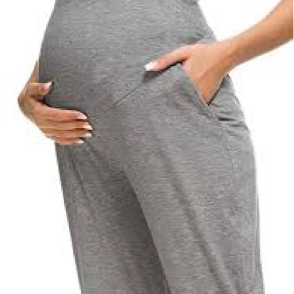 🍁  SHEIN Gray Maternity Joggers